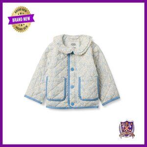 Toddler Girls' Quilted Field Jacket with Snap Closures